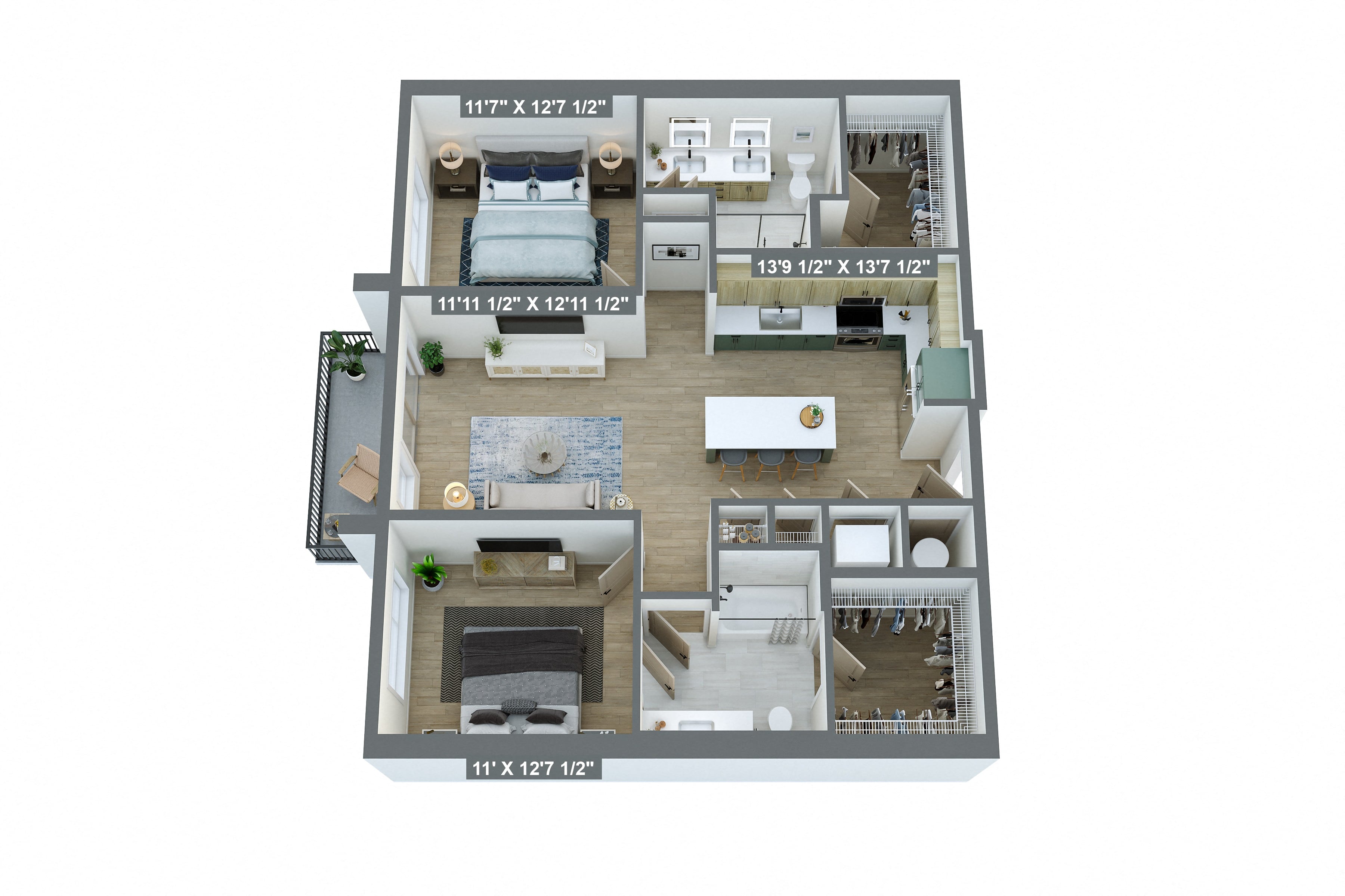 Floor plan layout diagram for B1